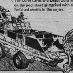 Judge Dredd "Killdozer" art from the "Cursed Earth" role playing game