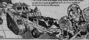 Judge Dredd "Killdozer" art from the "Cursed Earth" role playing game